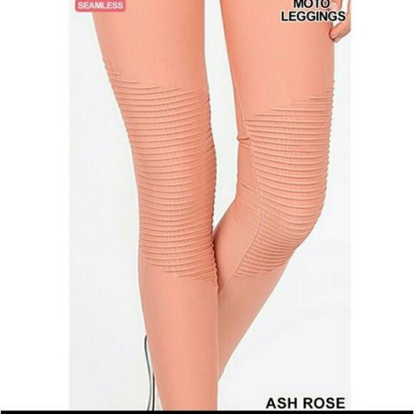 Zenana Outfitters moto legging rose pink S/M - Picture 5 of 5